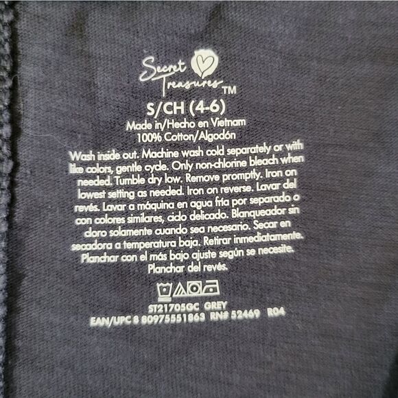 Secret Treasures Charcoal Gray Vneck A-line Tank Chemise - Picture 5 of 12